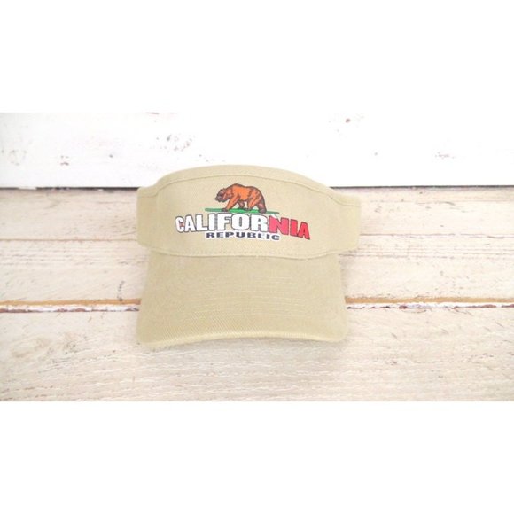 Light tan California Republic sun visor - Picture 2 of 5
